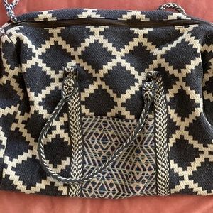 Chevron Patterned Duffle Bag